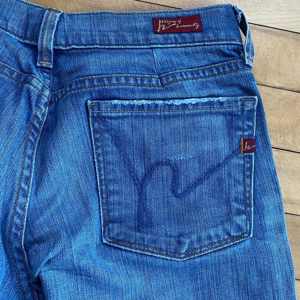7 for All Mankind low rise bootcut jeans